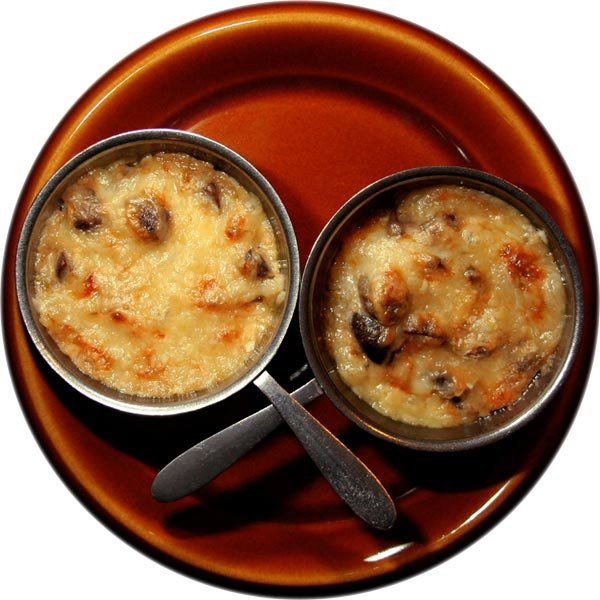 Грибы запечёные с сыром