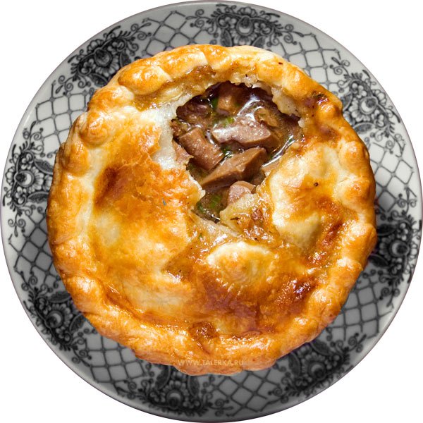 Пирог с мясом и почками — готовое блюдо